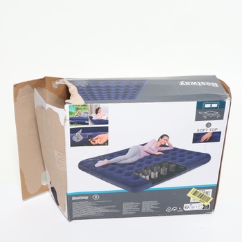 Bestway Luftbett Blue Horizon Double XL/Lo 203 x 183 x 22 cm, Blau