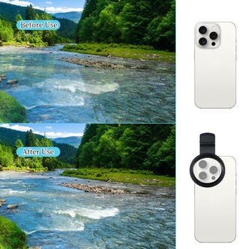 52mm CPL nacvakávací filter pre fotoaparáty smartfónov, polarizačný filter s nastaviteľnou