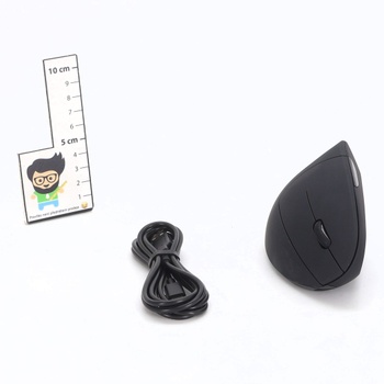 Ergonomická Bluetooth myš TECKNET, dobíjacia bezdrôtová vertikálna myš (BT 5.0/3.0 + 2.4G), 6 úrovní