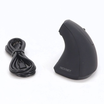 Ergonomická Bluetooth myš TECKNET, dobíjacia bezdrôtová vertikálna myš (BT 5.0/3.0 + 2.4G), 6 úrovní