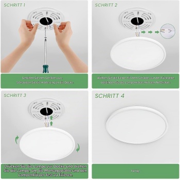 Stropné svietidlo OTREN LED Ø30cm 2400lm