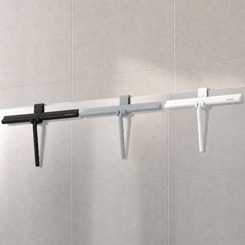 Sprchová stěrka Minimism, sprchová stěrka s držákem, 33 cm, černá.