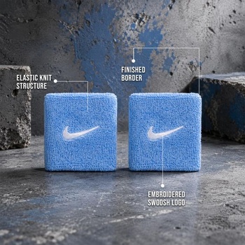 Potítka Nike Swoosh Classic, sada 2 kusov, potítka na tenis, fitness, beh, športová, jedna