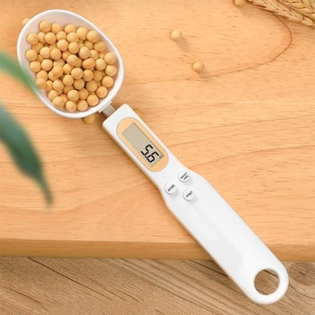 Digitální lžícová váha, 500 g/0,1 g, digitální kuchyňská váha s rukojetí, malá váha na pečení s LCD