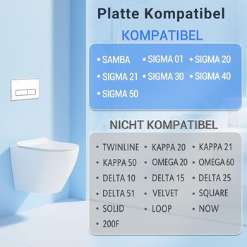 Ovládacie tlačidlo pre toaletu