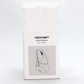 Ergonomická myš TECKNET s USB káblom, 6400 DPI, 6 tlačidiel, Vertikálna myš, Optická počítačová myš