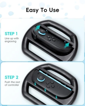 YipuVR 2ks ovladač volantu pro Switch 2, volant s pohodlným úchopem pro Switch 2, příslušenství pro
