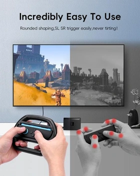 YipuVR 2ks ovladač volantu pro Switch 2, volant s pohodlným úchopem pro Switch 2, příslušenství pro