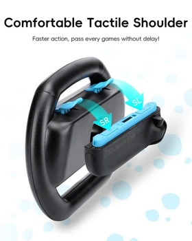 YipuVR 2ks ovladač volantu pro Switch 2, volant s pohodlným úchopem pro Switch 2, příslušenství pro