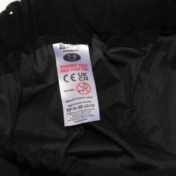Luxusní kostým pirátského kapitána, černá, bunda, falešná vesta, kalhoty, šála a čepice na krk, (M)
