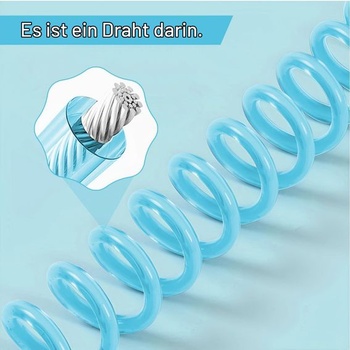 Detské vodítko 2,5 m s náramkom proti strate, zámok na kľúč, 2-8 rokov, modré