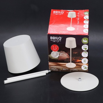 BRILONER - Bezdrôtová LED stolná lampa IP44 s dotykovým ovládaním, stmievateľná, vymeniteľná batéria