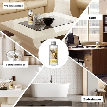 SCENTORINI Náhradná náplň do vône do izby 200 ml, vanilka, Náhradná fľaštička s tyčinkami –