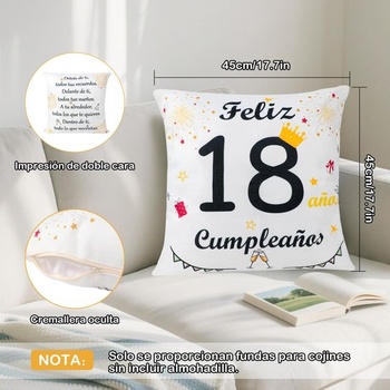 Obliečka na vankúš Seutgjie Gifts k 18. narodeninám, pre 18 rokov, pre ženy, mužov, pre manželku,
