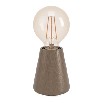 Stolová lampa Eglo Asby kužeľovitá, drevo