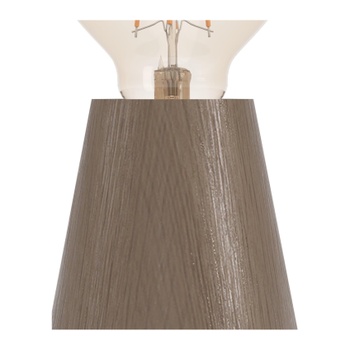 Stolová lampa Eglo Asby kužeľovitá, drevo