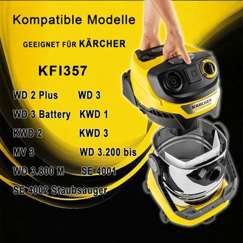 Vrecká do vysávača Pymin 12 ks pre Kärcher KFI 357 WD2 Plus WD3s WD3V