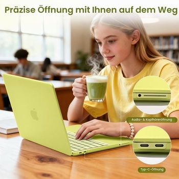Puzdro BlueSwan pre MacBook Neo A3404 (A18 Pro) 2026 Flexibilné Matná Citrusová Matná Citrusová