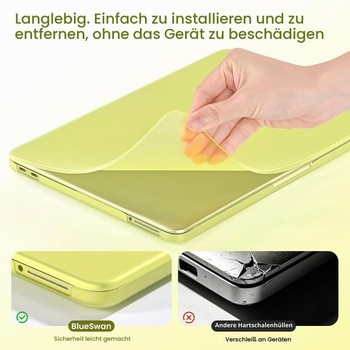Puzdro BlueSwan pre MacBook Neo A3404 (A18 Pro) 2026 Flexibilné Matná Citrusová Matná Citrusová
