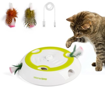 Interaktívna hračka pre mačky ALL FOR PAWS, automatická hračka „Pichni krtka“ so 6 náhodnými otvormi