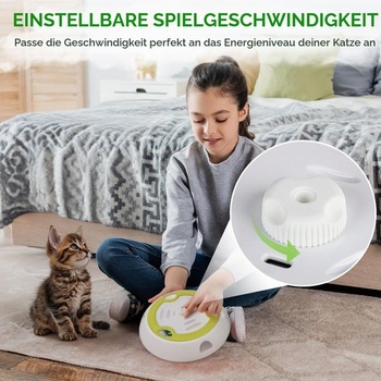 Interaktívna hračka pre mačky ALL FOR PAWS, automatická hračka „Pichni krtka“ so 6 náhodnými otvormi