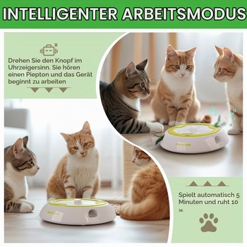 Interaktívna hračka pre mačky ALL FOR PAWS, automatická hračka „Pichni krtka“ so 6 náhodnými otvormi