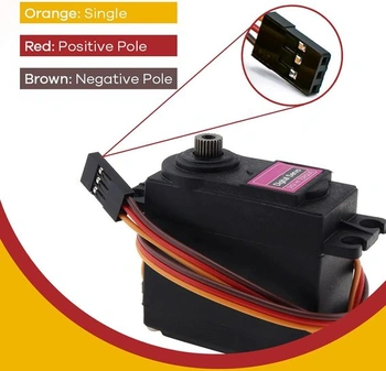 APKLVSR 4dílné digitální kovové servo, servomotor 13KG s vysokým točivým momentem pro RC letadlo,