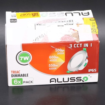 Bodové svietidlá Alusso SQ25R-107D3F-W-6 6ks