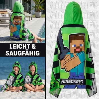 Uterák s kapucňou z bavlny Minecraft 6-14 rokov