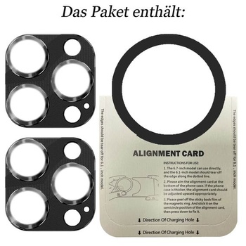 Súprava 2 ks chráničov fotoaparátu kompatibilných s iPhone 13 Pro 6,1 palca / 13 Pro Max 6,7 palca,