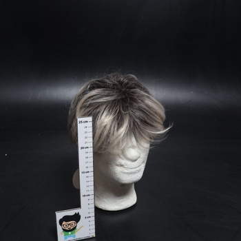 AIYLMZ Krátke Ombre Blonde Pixie strih parochne s ofinou pre ženy Ombre Blonde Štýlové nadýchané