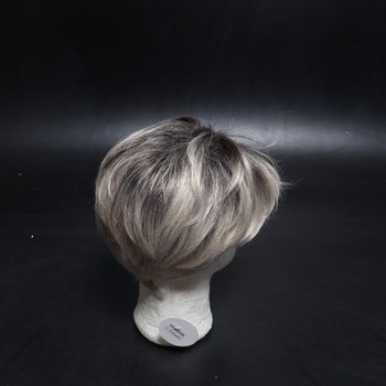 AIYLMZ Krátke Ombre Blonde Pixie strih parochne s ofinou pre ženy Ombre Blonde Štýlové nadýchané