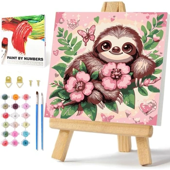 Daisen Art maľovanie podľa čísel leňoch s rámčekom,…