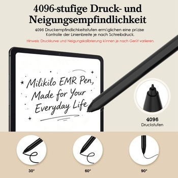 Stylus pre Remarkable 2/1, EMR pero s gumou, čierny