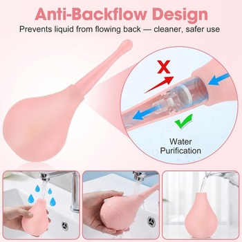 Vaginálna a intímna sprcha pre ženy, 170ml opakovane použiteľný klystír, intímna sprcha, vaginálna