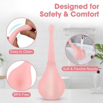 Vaginálna a intímna sprcha pre ženy, 170ml opakovane použiteľný klystír, intímna sprcha, vaginálna