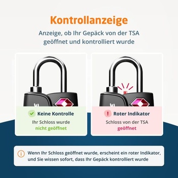 TSA zámky s indikátorom otvoreného alarmu | TSA zámok na batožinu pre cestovanie lietadlom |