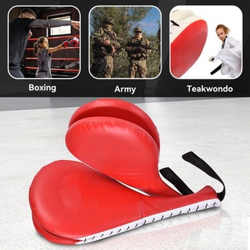 Boxerské vankúše, terčové chrániče, chrániče kopov, tréning Taekwondo, kickbox, terčový kickbox,
