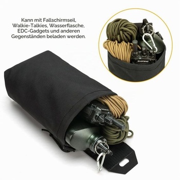 IDOGEAR Molle pouzdro na vyprazdňování zásobníků, recyklační vak, taktické skládací pouzdro na
