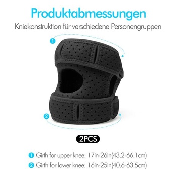 2dielna sada Wellness Patella kolennej ortézy, kolenná ortéza pre zníženie stresu, nastaviteľná opora