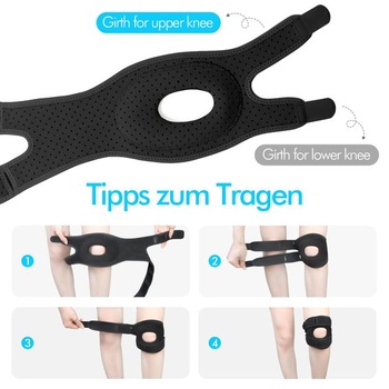 2dielna sada Wellness Patella kolennej ortézy, kolenná ortéza pre zníženie stresu, nastaviteľná opora