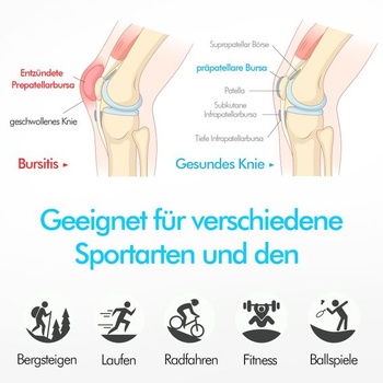 2dielna sada Wellness Patella kolennej ortézy, kolenná ortéza pre zníženie stresu, nastaviteľná opora