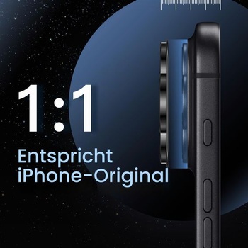 Ochranný kryt JETech pre iPhone 18 Pro, 1 kus, čierny, pre iPhone 18 Pro, čierny