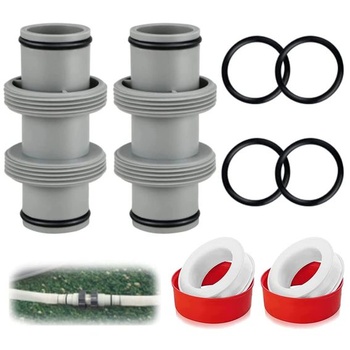 Konektor bazénovej hadice 38 mm, konektor bazénovej hadice 38 mm, sada na pripojenie bazéna, 2 kusy