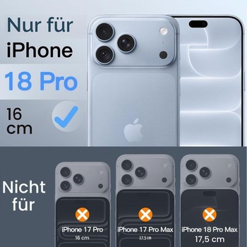 JETech Ochranný kryt displeja + kryt fotoaparátu pre iPhone 18 Pro, balenie 2+2 kusov