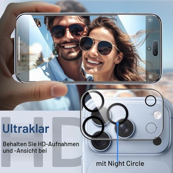 JETech Ochranný kryt displeja + kryt fotoaparátu pre iPhone 18 Pro, balenie 2+2 kusov