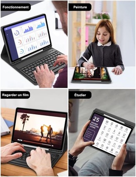 Klávesnice FOGARI pro Samsung Galaxy Tab S10 Lite/S10 FE 10,9 palce / S9 FE 10,9 palce / S9 11