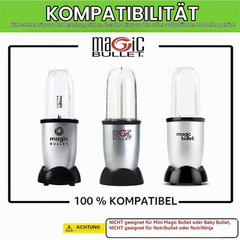 2 x 650ml tégliky kompatibilné s elektrickým mixérom Magic Bullet MB1001 - Náhradné tégliky pre