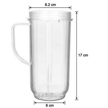 2 x 650ml tégliky kompatibilné s elektrickým mixérom Magic Bullet MB1001 - Náhradné tégliky pre