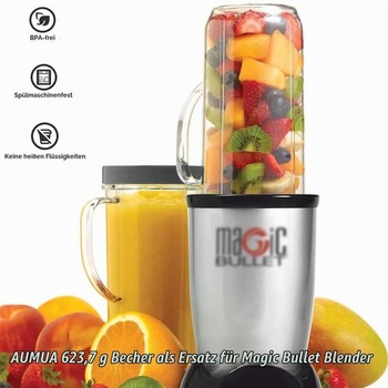 2 x 650ml tégliky kompatibilné s elektrickým mixérom Magic Bullet MB1001 - Náhradné tégliky pre